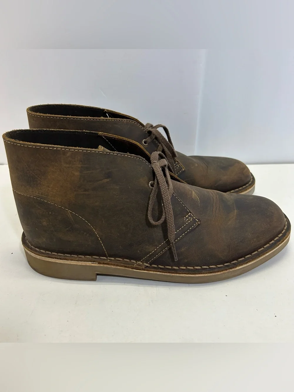 Clark’s Boots 15622 Brown Leather Chukka Boots men’s  size 8